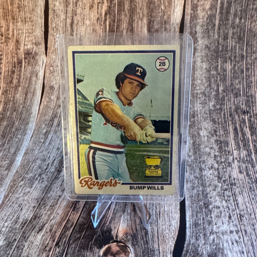 Vintage 1978 Topps Bump Wills #23 Baseball Trading Card Item #ME5774